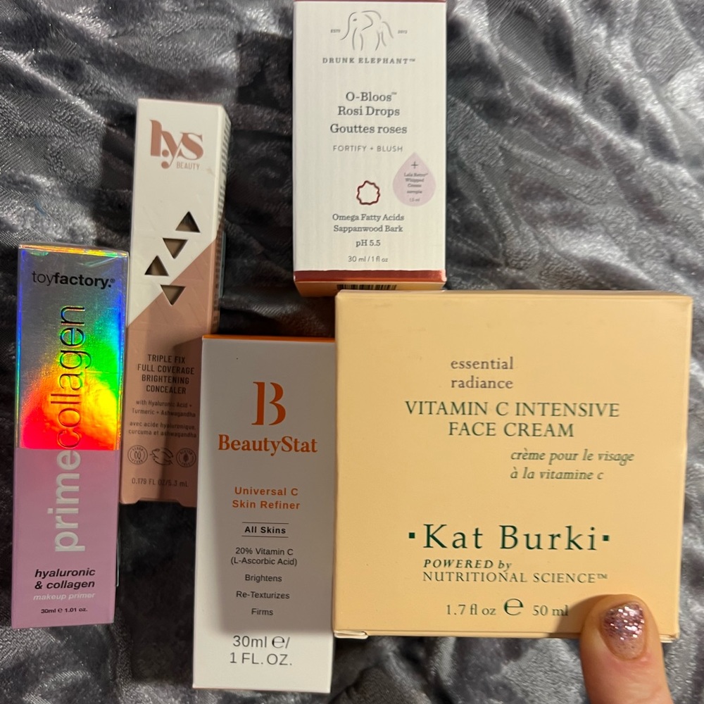 Drunk Elephant Kat Burki LYS Skincare Factory Beauty Stat C Hyaluronic Collagen